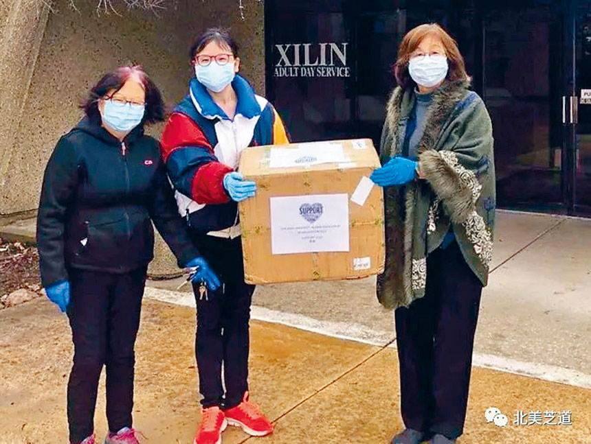 希林協會行政主任楊八林(右)感謝各界的愛心與善心。希林協會提供