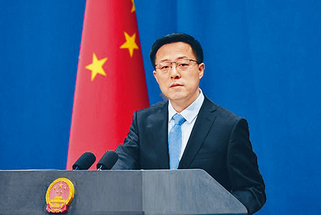趙立堅回應特朗普言論,指任何外國無權干預「港區國安法」。