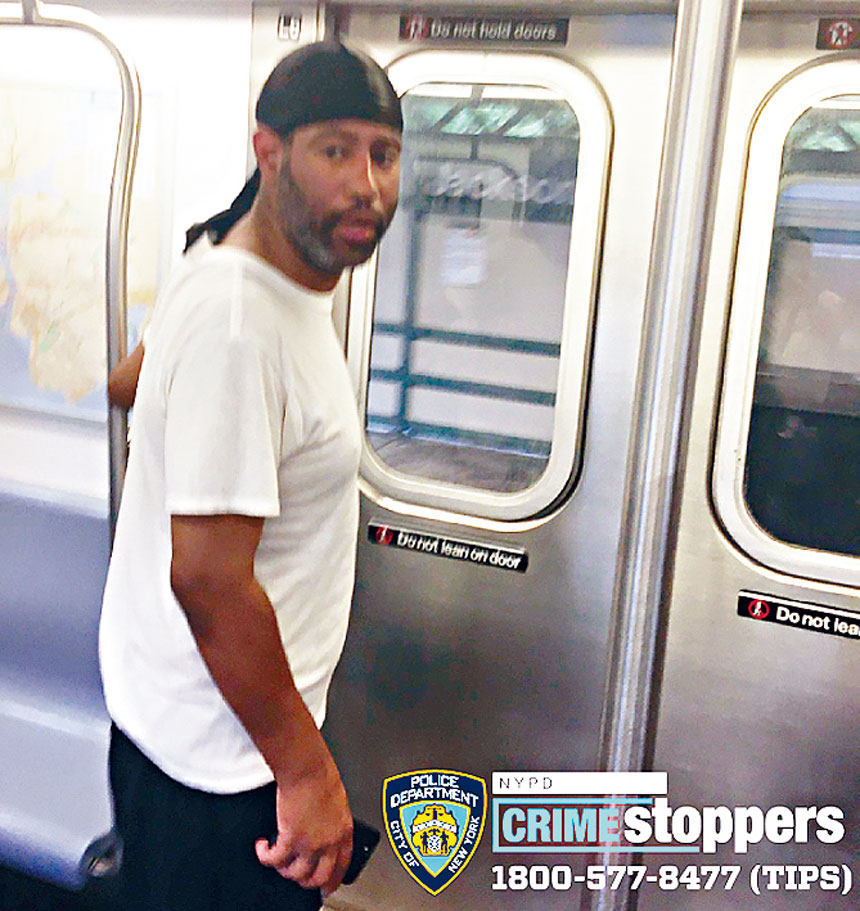 圖為涉案男嫌羅薩里奧。NYPD