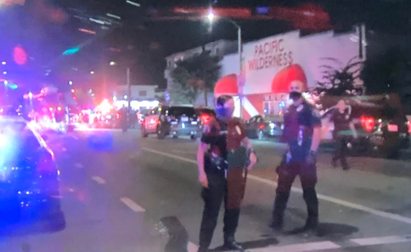 洛杉磯聖佩卓港口分局一警員遭人奪槍毆打,頭部受傷,嫌犯已遭逮捕。KTLA