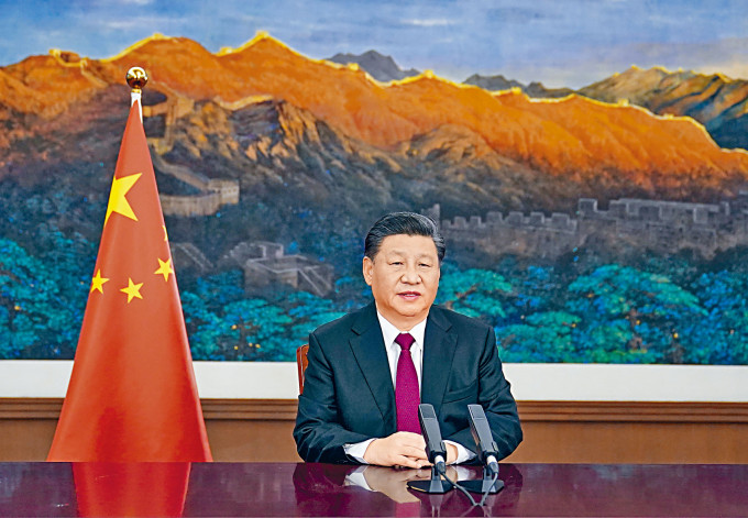 習近平昨天以視頻方式為世界經濟論壇發表特別致辭。
