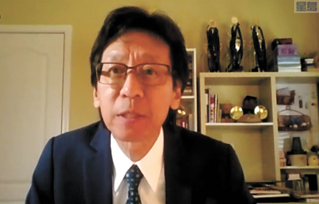 屋崙華埠商會會長陳錫澎。記者張曼琳截屏
