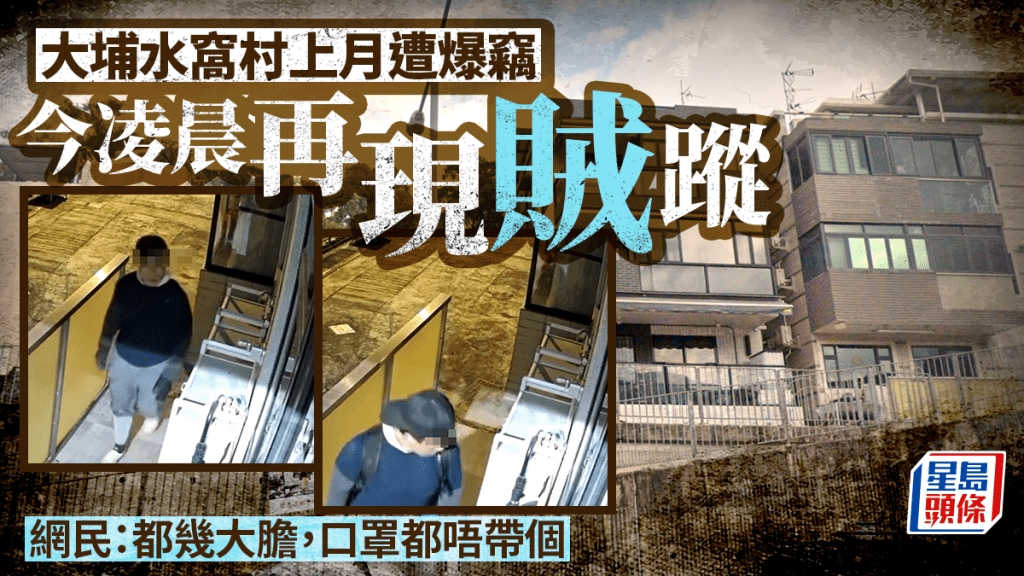 有片│大埔水窩村再現賊蹤 鬼祟企圖爆竊 觸動警鐘敗逃 | 星島日報